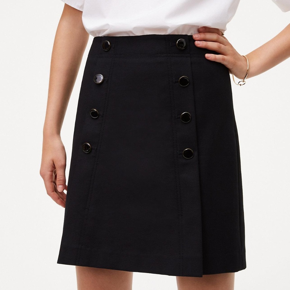 LOFT Black Sailor Skirt